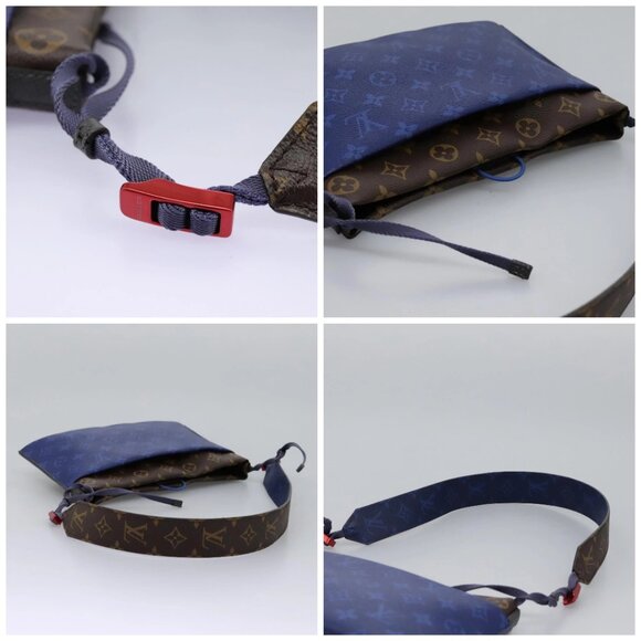 LOUIS VUITTON Monogram Pacific Split Sacoche Shoulder Bag Blue M43854 Auth KD201 - Picture 16 of 16